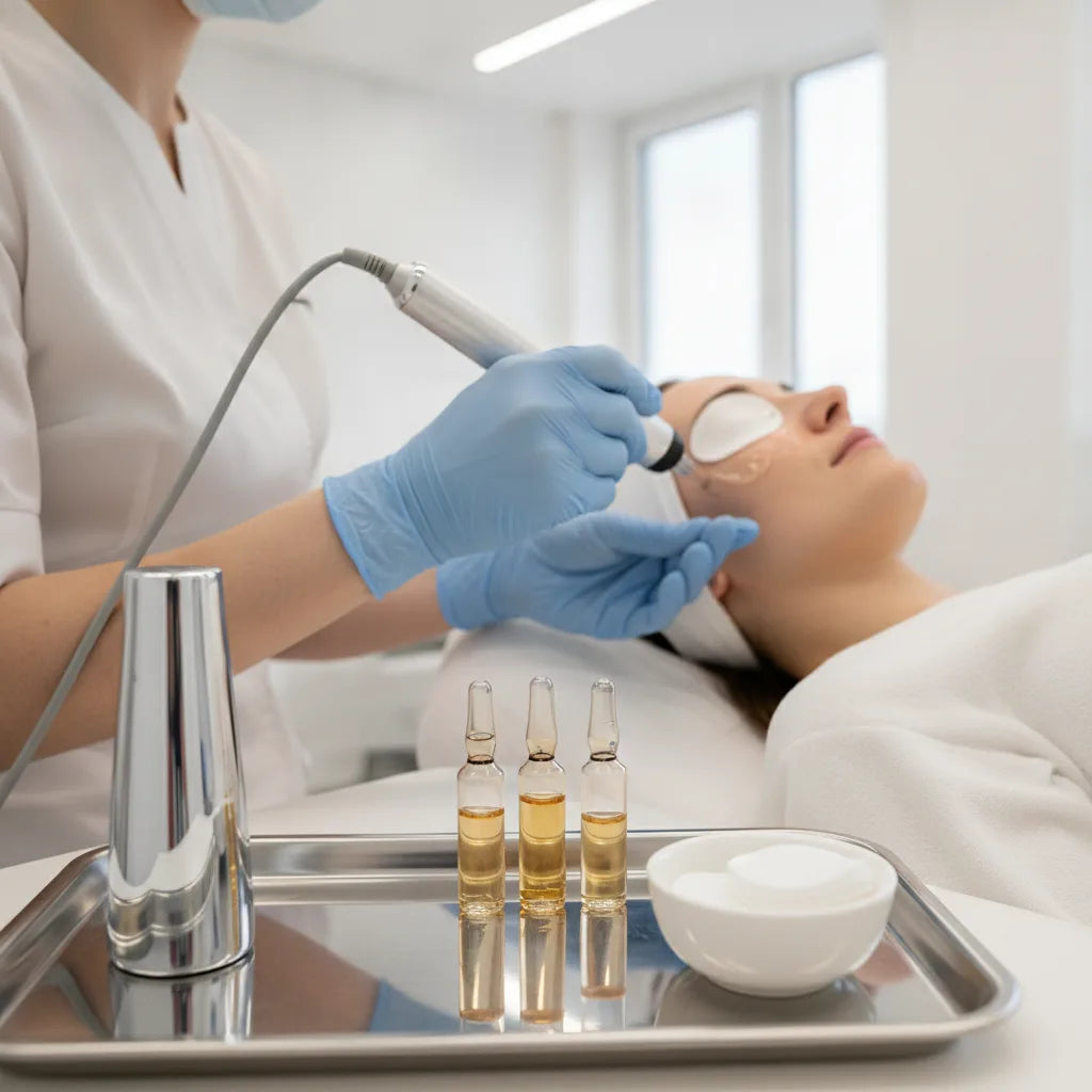 Protocole soin cabine microneedling cosméceutiques 2026