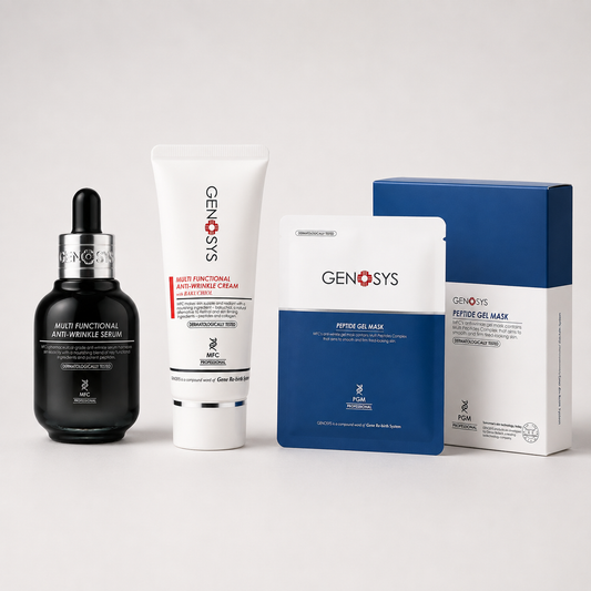 Trio anti-rides : Crème Anti wrinkles + Sérum Anti-wrinkles + Peptide Gel Mask
